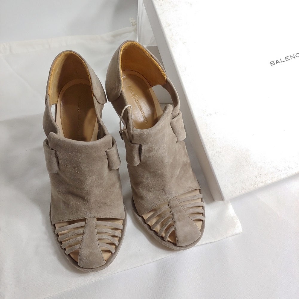 Balenciaga sandal booties beige 6.5 Brand new - Picture 8 of 11